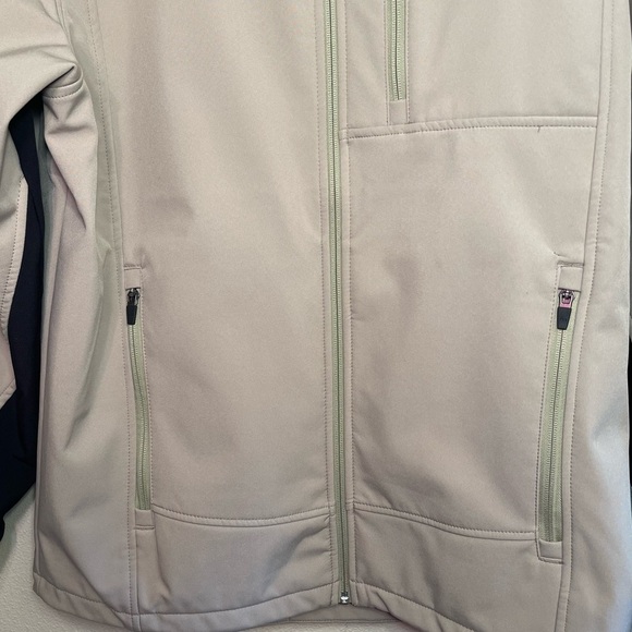 Redhead Softshell Wind Water Resistant Full Zip Tan Black Fleece Lined Jacket - Picture 3 of 13